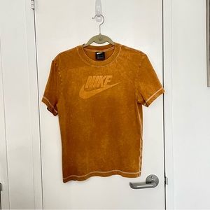 Yellow acid wash Nike t-shirt